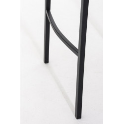 Taburete De Bar Damaso En Tela & Con Base De 4 Pies Gris oscuro,Negro
