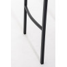 Taburete De Bar Damaso En Tela & Con Base De 4 Pies Gris oscuro,Negro