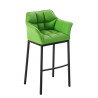 Taburete De Bar Damaso Con Base De 4 Pies Verde,Negro