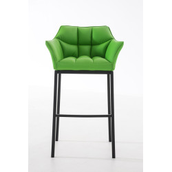 Taburete De Bar Damaso Con Base De 4 Pies Verde,Negro
