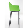Taburete De Bar Damaso Con Base De 4 Pies Verde,Negro
