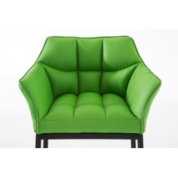 Taburete De Bar Damaso Con Base De 4 Pies Verde,Negro