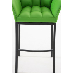 Taburete De Bar Damaso Con Base De 4 Pies Verde,Negro