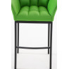 Taburete De Bar Damaso Con Base De 4 Pies Verde,Negro