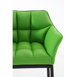 Taburete De Bar Damaso Con Base De 4 Pies Verde,Negro