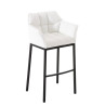 Taburete De Bar Damaso Con Base De 4 Pies Blanco,Negro
