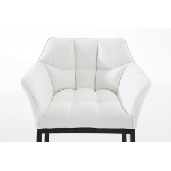 Taburete De Bar Damaso Con Base De 4 Pies Blanco,Negro