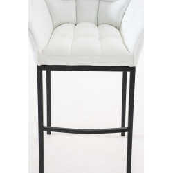 Taburete De Bar Damaso Con Base De 4 Pies Blanco,Negro