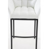 Taburete De Bar Damaso Con Base De 4 Pies Blanco,Negro