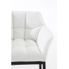 Taburete De Bar Damaso Con Base De 4 Pies Blanco,Negro