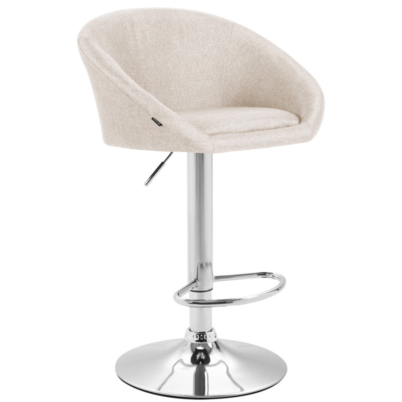 Taburete Miami V2  en Tela Crema