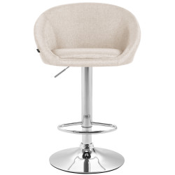 Taburete Miami V2  en Tela Crema