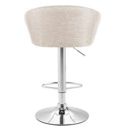 Taburete Miami V2  en Tela Crema
