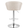 Taburete Miami V2  en Tela Crema