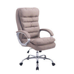 Silla De Oficina Vancouver XXL En Tela Gris topo