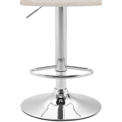 Taburete Miami V2  en Tela Crema