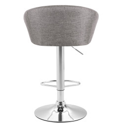 Taburete Miami V2  en Tela Gris claro