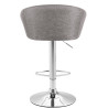Taburete Miami V2  en Tela Gris claro