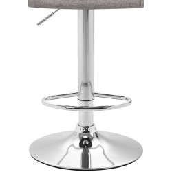 Taburete Miami V2  en Tela Gris claro