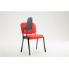 silla conferencia Ken con mesa plegable & en tela Rojo