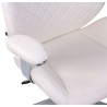 Silla De Oficina Layton En Cuero Sintético o Cuero Auténtico Blanco,Simil cuero