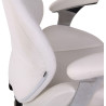 Silla De Oficina Layton En Cuero Sintético o Cuero Auténtico Blanco,Simil cuero