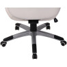 Silla De Oficina Layton En Cuero Sintético o Cuero Auténtico Blanco,Simil cuero