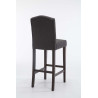 Taburete Louise en Tela Antiguo,Gris oscuro