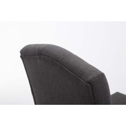 Taburete Louise en Tela Antiguo,Gris oscuro