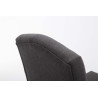 Taburete Louise en Tela Antiguo,Gris oscuro