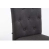 Taburete Louise en Tela Antiguo,Gris oscuro