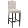 Taburete Louise en Tela Antiguo,Crema