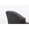 Taburete Louise en Tela Antiguo claro,Gris oscuro