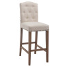 Taburete Louise en Tela Antiguo claro,Crema
