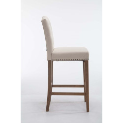 Taburete Louise en Tela Antiguo claro,Crema