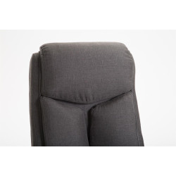 Silla De Oficina XL Vaud En Tela Gris oscuro