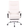 Silla de Oficina Power en Cuero PU Blanco