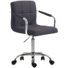Silla de oficina Lucy V2 En Tela Negro