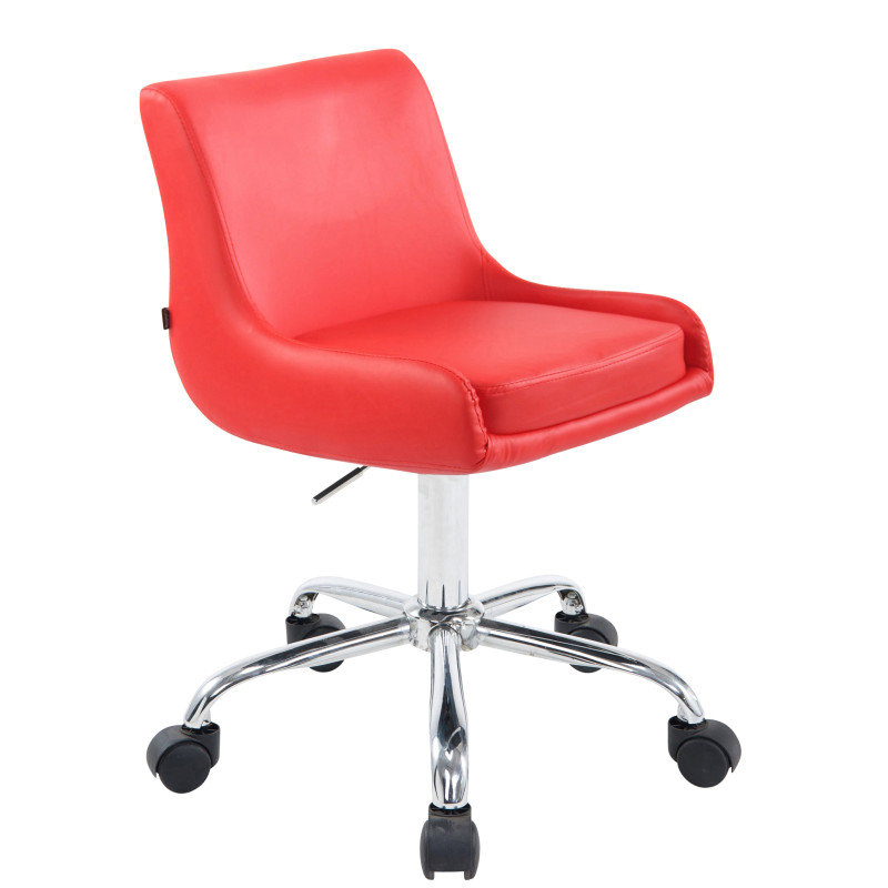 Taburete de Trabajo Club con ruedas Rojo