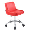Taburete de Trabajo Club con ruedas Rojo