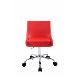 Taburete de Trabajo Club con ruedas Rojo