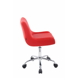 Taburete de Trabajo Club con ruedas Rojo