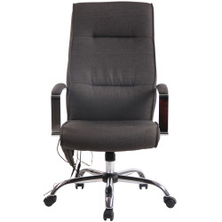 Silla De Oficina Portland Con Función De Masaje Gris oscuro,Tela