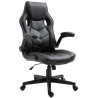 Silla Gamer Omis En Simil Cuero Negro/negro