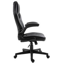 Silla Gamer Omis En Simil Cuero Negro/negro