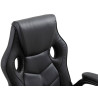 Silla Gamer Omis En Simil Cuero Negro/negro