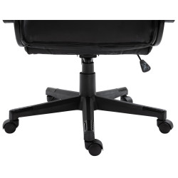 Silla Gamer Omis En Simil Cuero Negro/negro