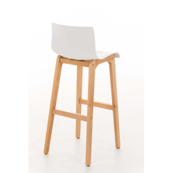 Taburete  Hoover Con Asiento En Polipropileno Blanco