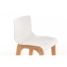 Taburete  Hoover Con Asiento En Polipropileno Blanco