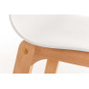Taburete  Hoover Con Asiento En Polipropileno Blanco